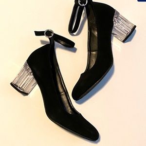 Transparent Blocked Heels